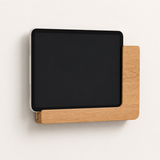 Eiche Massivholz geölt Detailaufnahme Tablet Wandhalterung