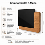 Kompatibilitätsmaße der universellen Tablet Wandhalterung