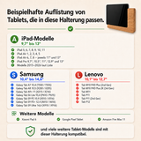 Kompatibilitätsliste von Tablets der universellen Tablet Wandhalterung
